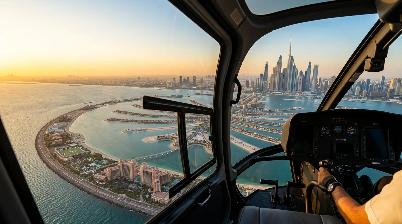 How to Book a Helicopter Transfer Palm Jumeirah UAE