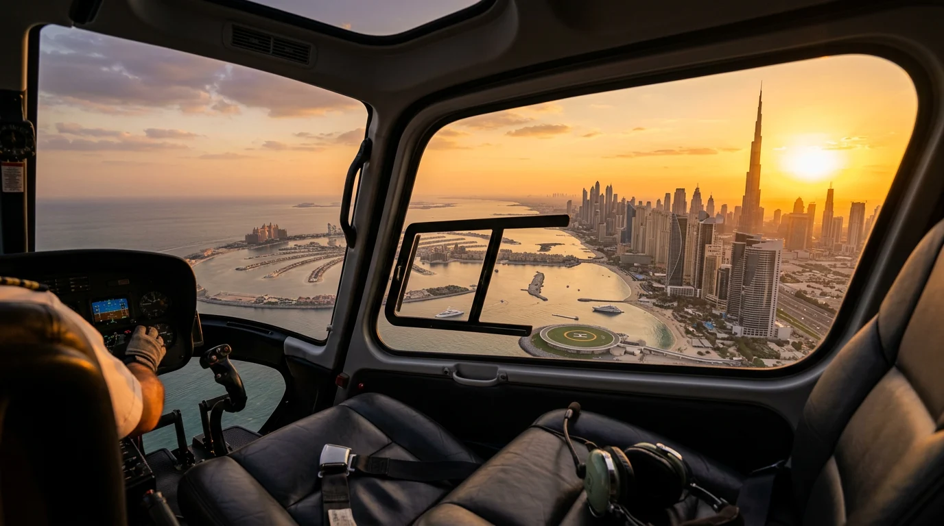 How to Book a VIP Helicopter Dubai Private Charter Flight