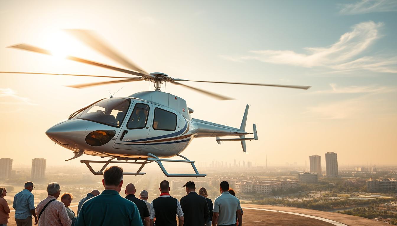 Helicopter ride booking service near Al Nahda Dubai