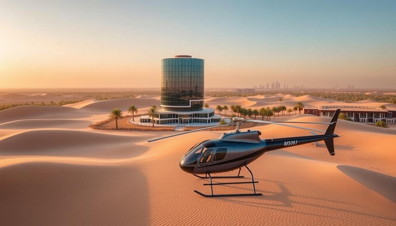 Helicopter ride booking service near Arabian Ranches Dubai