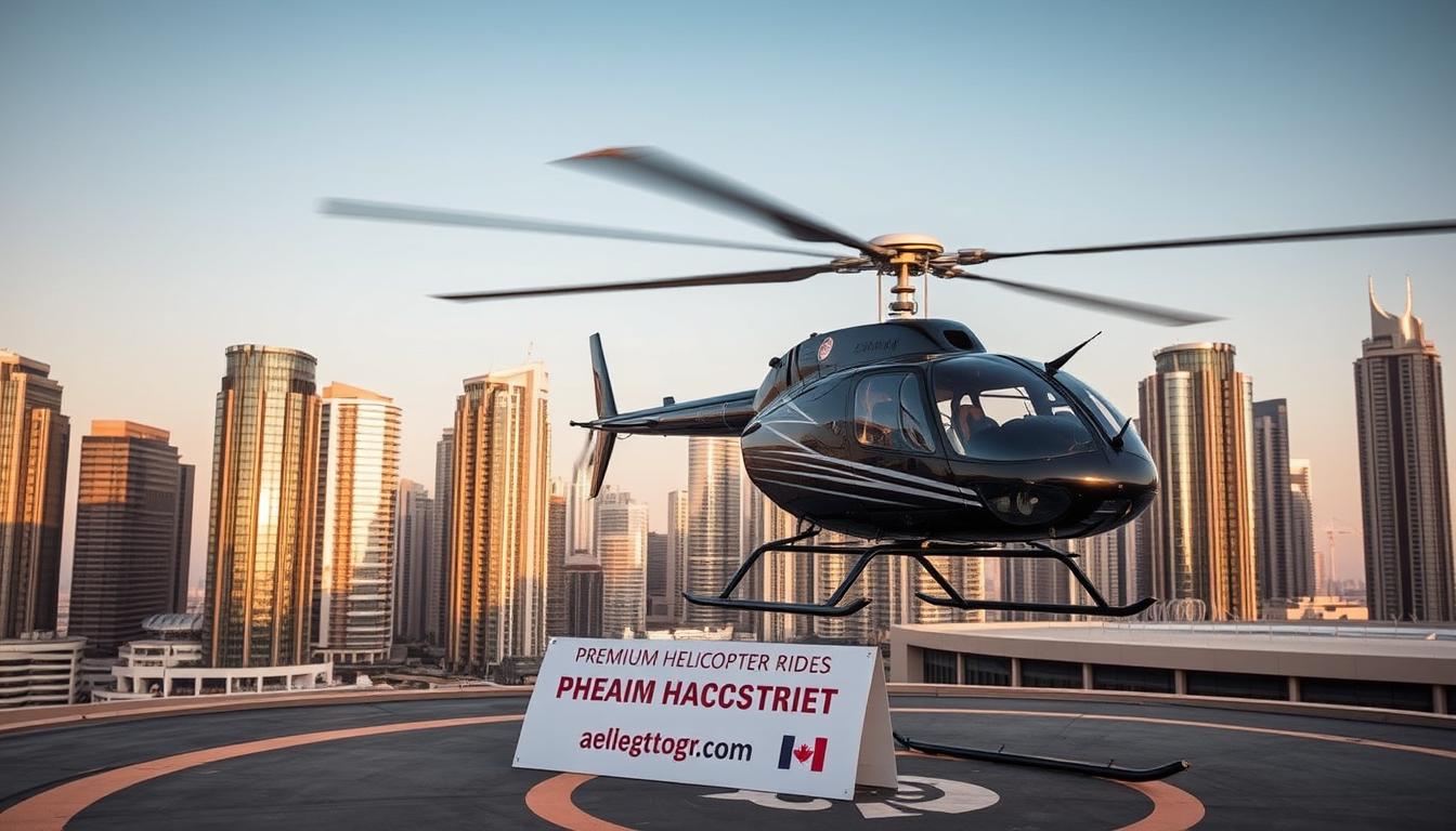 Helicopter ride booking service near Dubai Design District