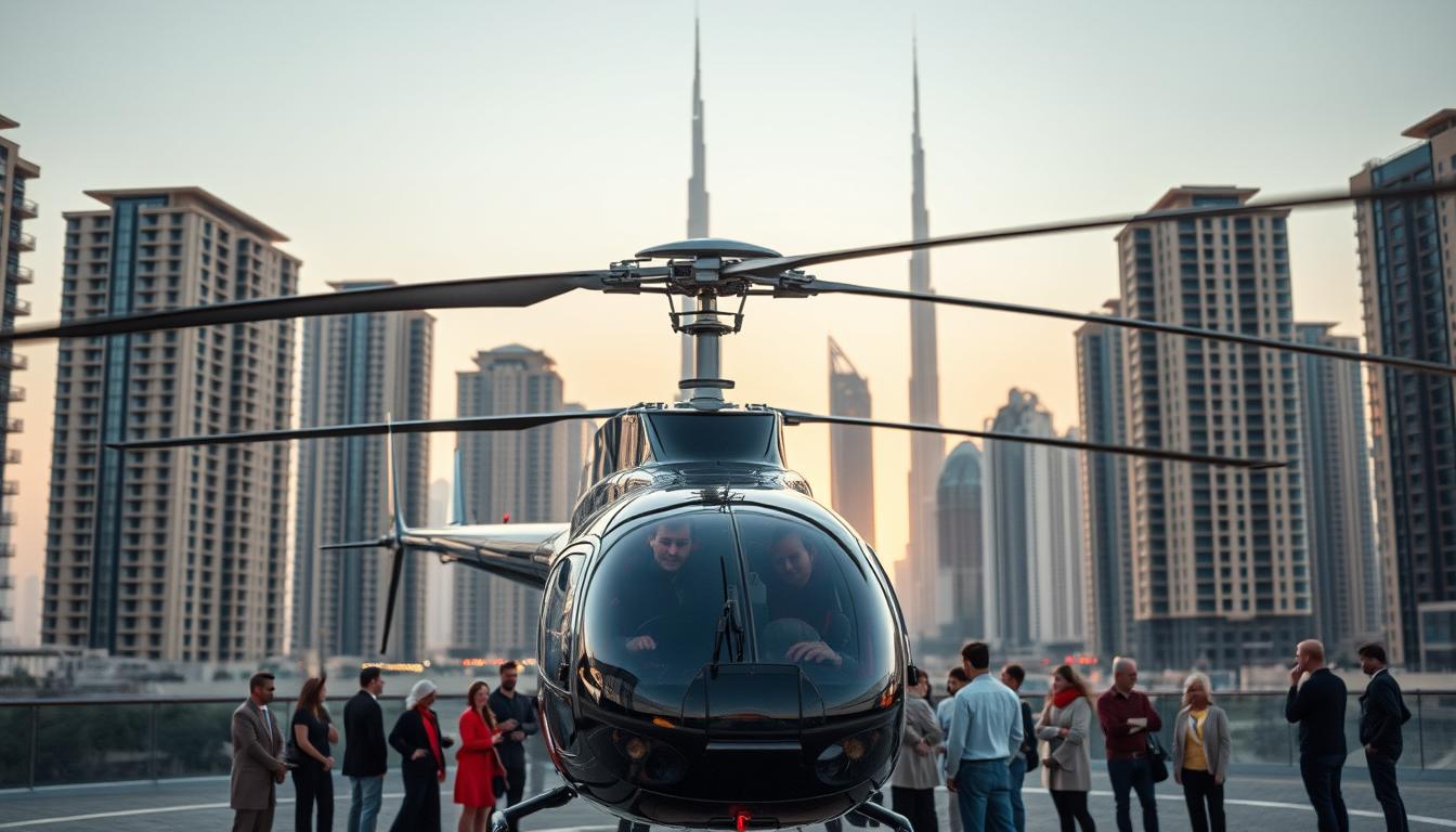 Helicopter ride booking service near Oud Metha Dubai