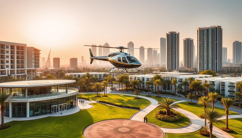 Helicopter Ride Booking Service in The Greens, Dubai