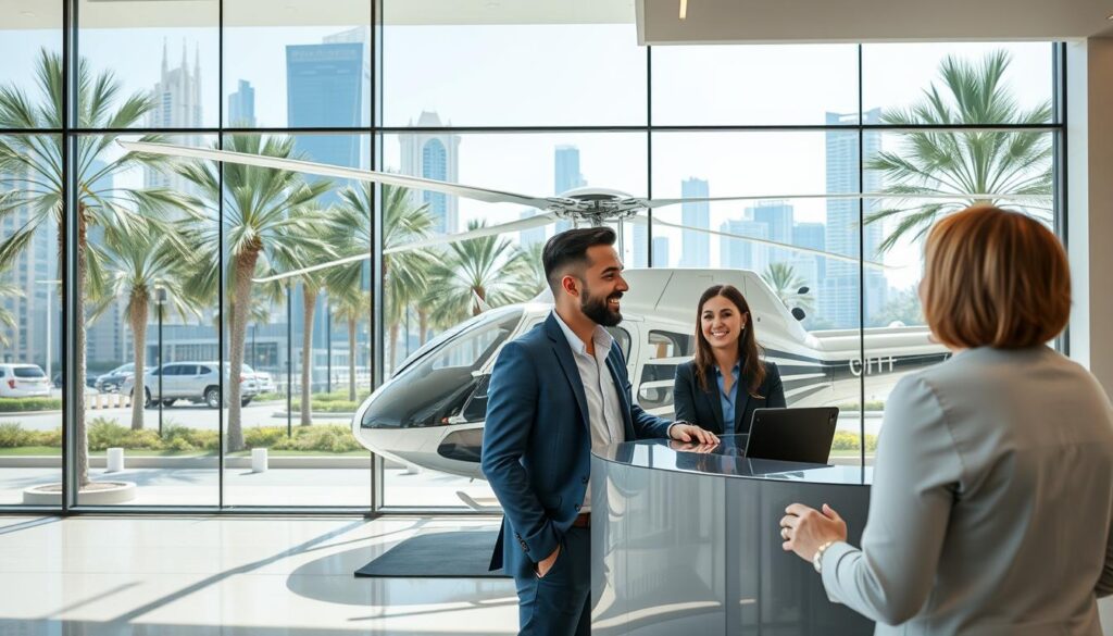 Helicopter Ride Booking Service Near The Springs Dubai